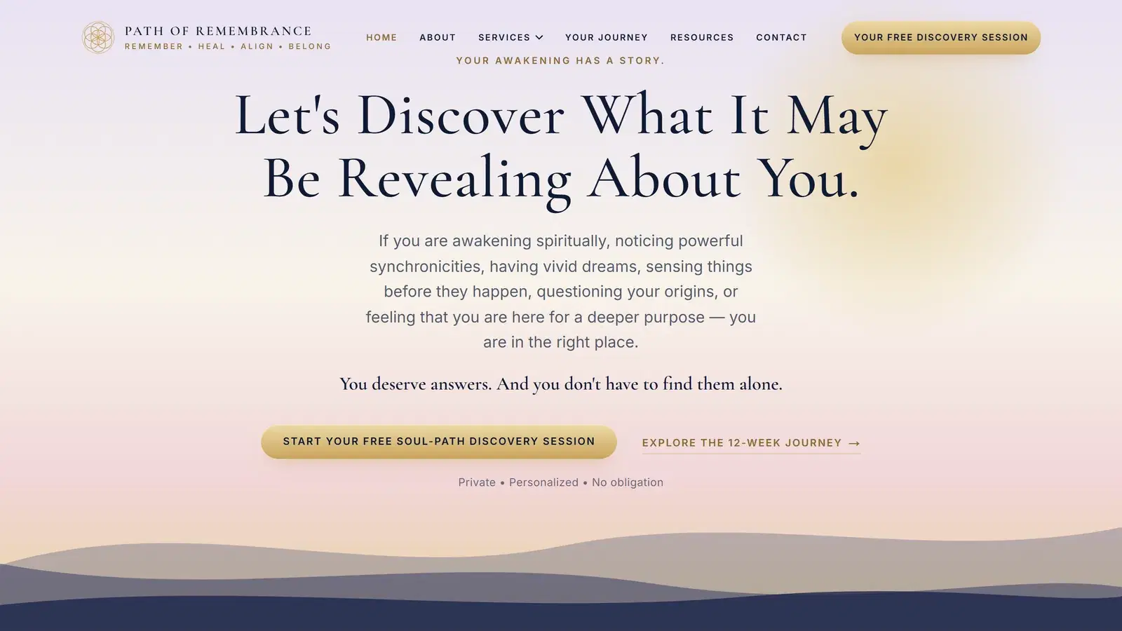 Path of Remembrance website built by Nexvato