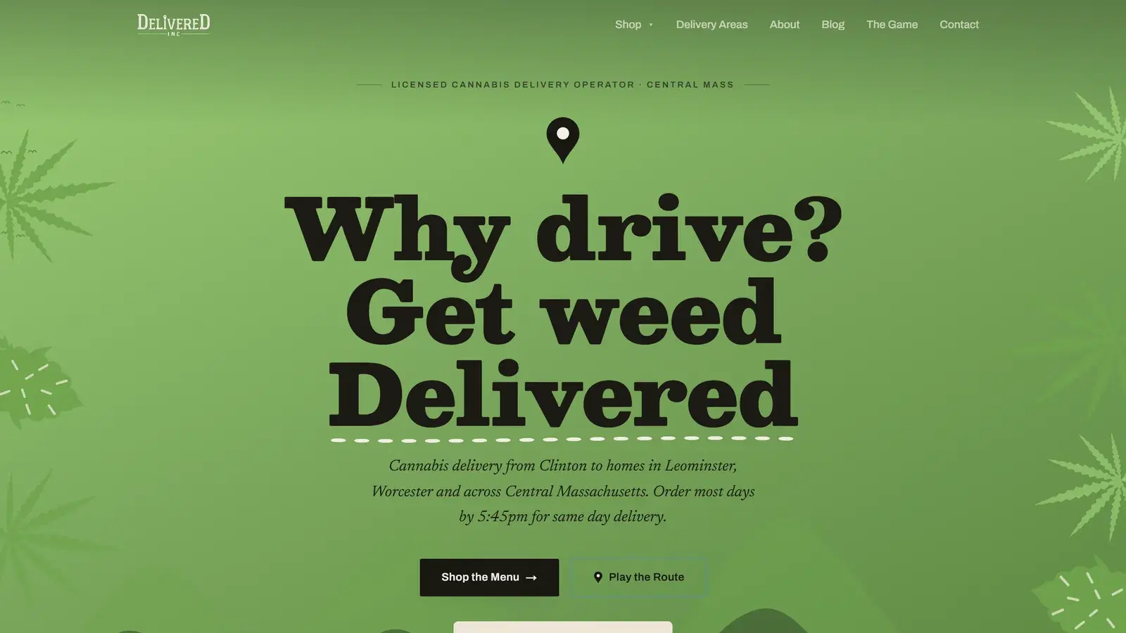 The Delivered Inc website built by Nexvato